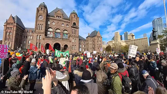 Premier Doug Ford Faces Protesters Over Controversial Housing Bill at Ontario Legislative Building