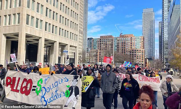 Premier Doug Ford Faces Protesters Over Controversial Housing Bill at Ontario Legislative Building