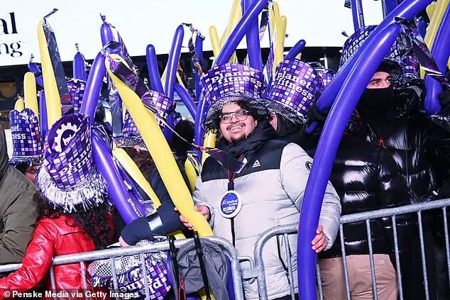 Festive Spirits Shine in Times Square as Thousands Celebrate New Year's Eve Amid Cold Temperatures