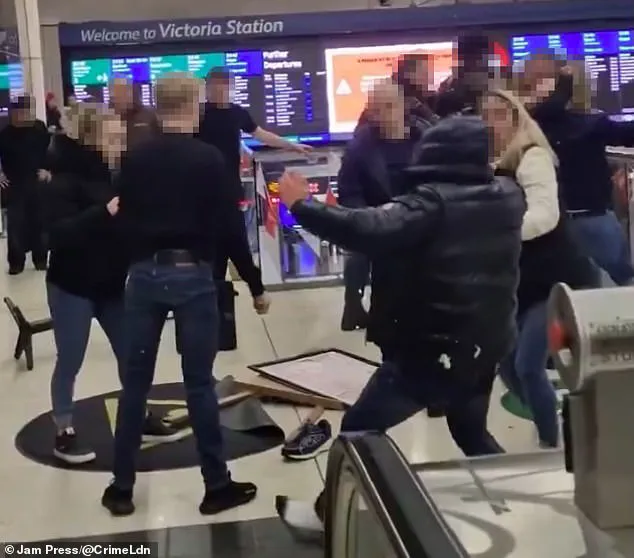 Violent Brawl Erupts at London's Victoria Station, Disrupting Commuters and Prompting Calls for Enhanced Security Measures