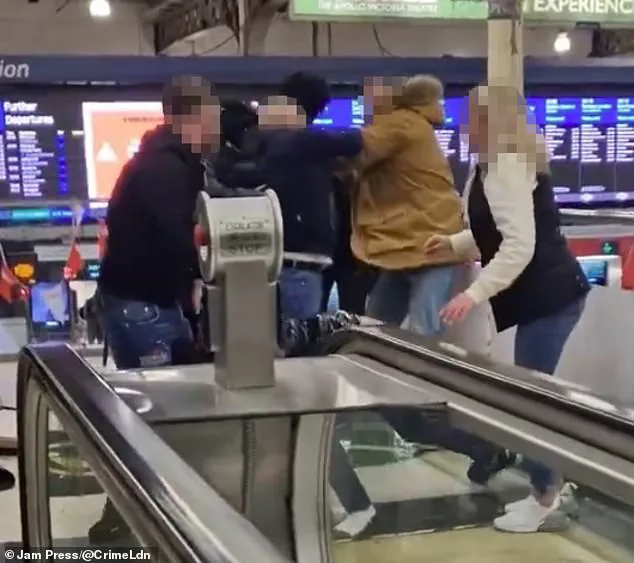 Violent Brawl Erupts at London's Victoria Station, Disrupting Commuters and Prompting Calls for Enhanced Security Measures