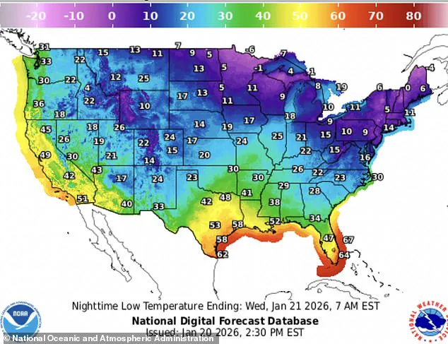 Health Experts Warn of Life-Threatening Risks as Record-Cold Arctic Blast Hits Northeast and Midwest, National Weather Service Issues Urgent Advisories