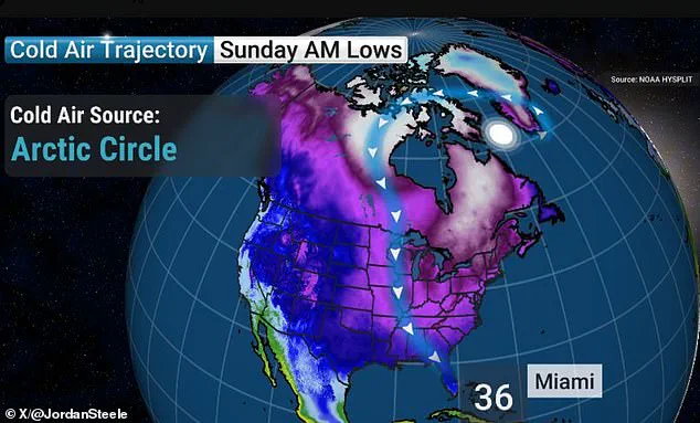 Rare and Chilling Twist: Meteorologist Warns of Unprecedented Cold as Storm Pummels East Coast