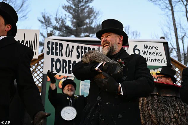 Punxsutawney's Groundhog Day Ceremony: Phil Sees Shadow, Predicting Six More Weeks of Winter