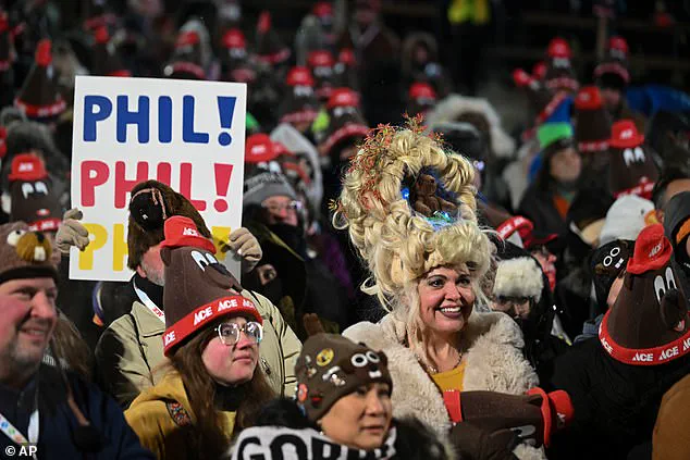 Punxsutawney's Groundhog Day Ceremony: Phil Sees Shadow, Predicting Six More Weeks of Winter