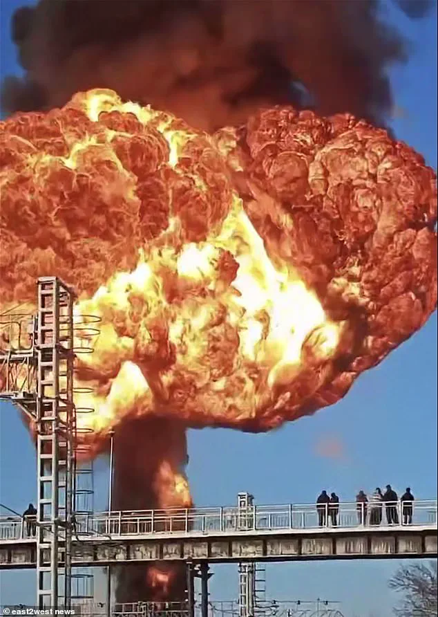 Colossal Mushroom-Shaped Fireball From Fuel Wagon Explosion Lights Up Russian Sky, Disrupts Critical War Supply Route