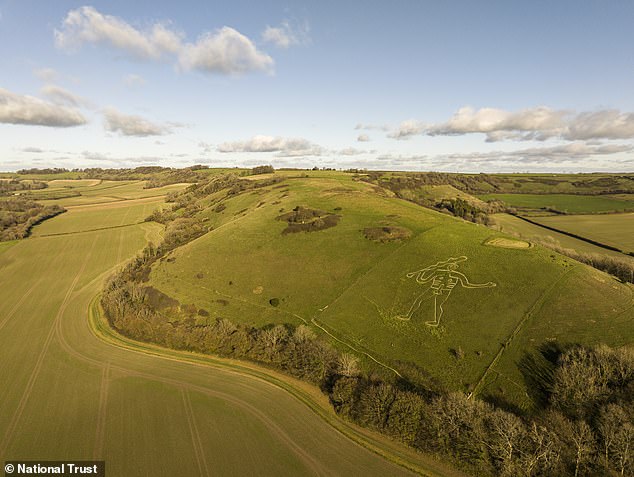 Workers Re-chalk Historic Cerne Abbas Giant to Preserve Icon for Future